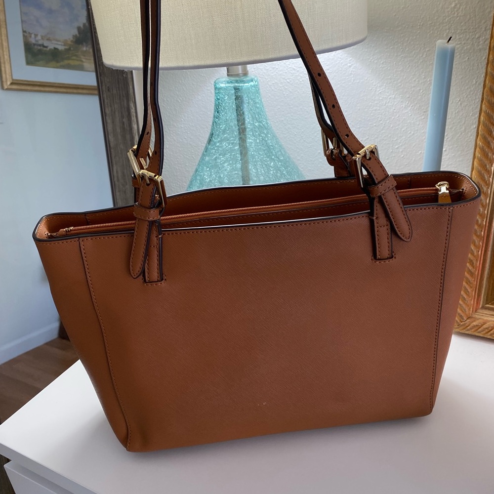 Tory Burch Tan Leather Tote - Picture 3 of 5